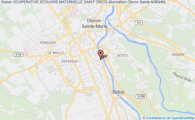 plan association CoopÉrative Scolaire Maternelle Saint Cricq Oloron-Sainte-Marie