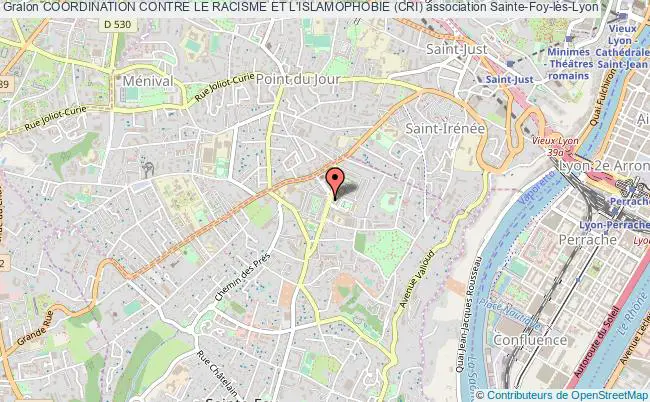 plan association Coordination Contre Le Racisme Et L'islamophobie (cri) Sainte-Foy-lès-Lyon