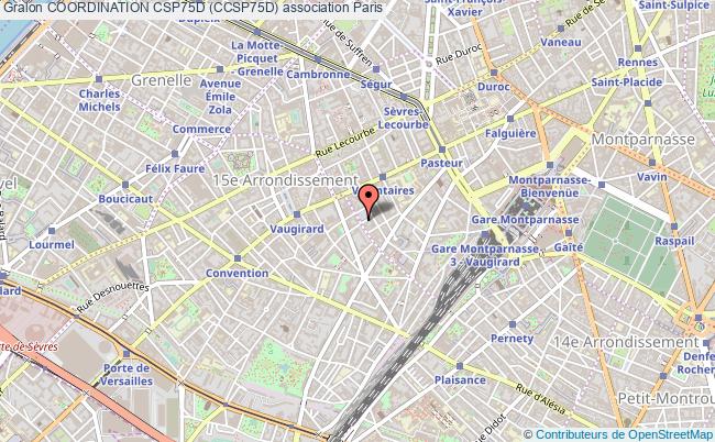 plan association Coordination Csp75d (ccsp75d) Paris
