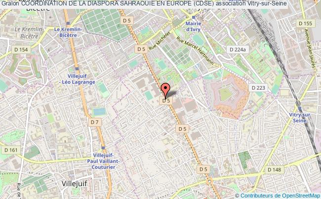plan association Coordination De La Diaspora Sahraouie En Europe (cdse) Vitry-sur-Seine