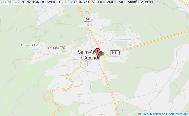 plan association Coordination De Sante Cote Roannaise Sud Saint-André-d'Apchon