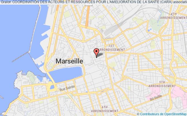 plan association Coordination Des Acteurs Et Ressources Pour L'amelioration De La Sante (cara) Marseille
