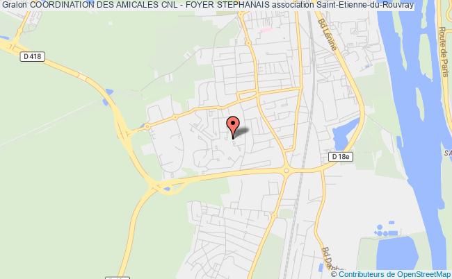 plan association Coordination Des Amicales Cnl - Foyer Stephanais Saint-Étienne-du-Rouvray
