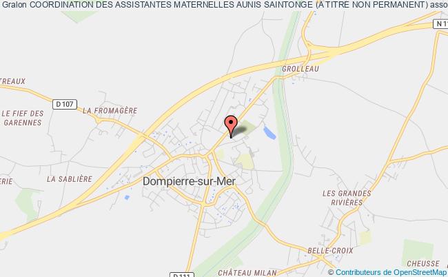 plan association Coordination Des Assistantes Maternelles Aunis Saintonge (a Titre Non Permanent) Dompierre-sur-Mer