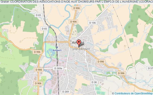 plan association Coordination Des Associations D'aide Aux Chomeurs Par L'emploi De L'auvergne (coorace Auvergne) AMBERT