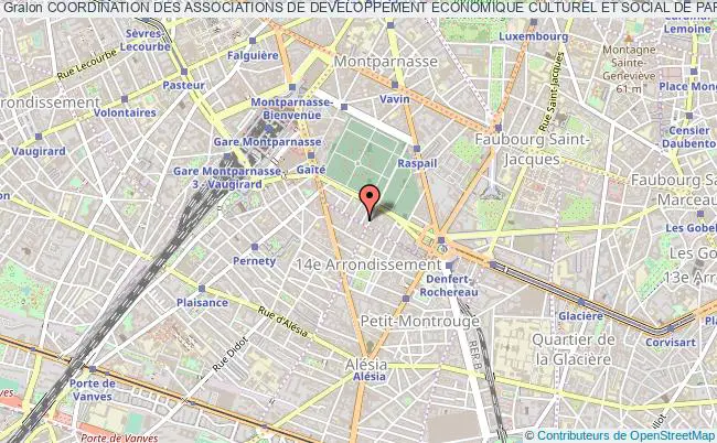 plan association Coordination Des Associations De Developpement Economique Culturel Et Social De Paris Paris Cadecs Paris