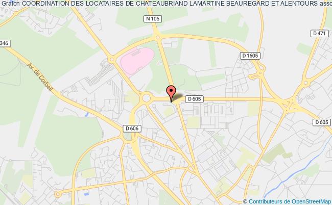 plan association Coordination Des Locataires De Chateaubriand Lamartine Beauregard Et Alentours Melun