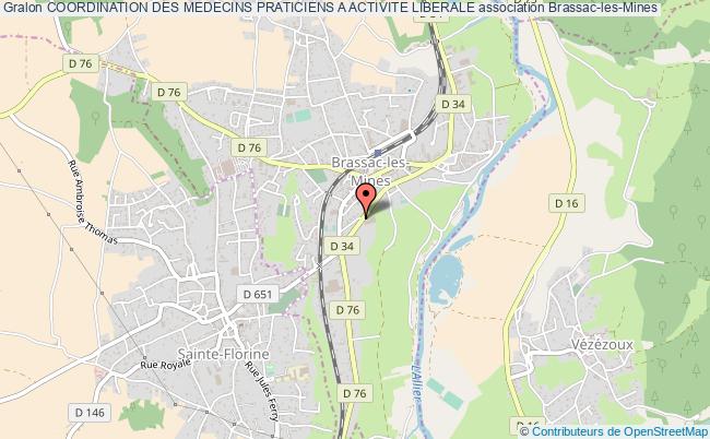 plan association Coordination Des Medecins Praticiens A Activite Liberale Brassac-les-Mines