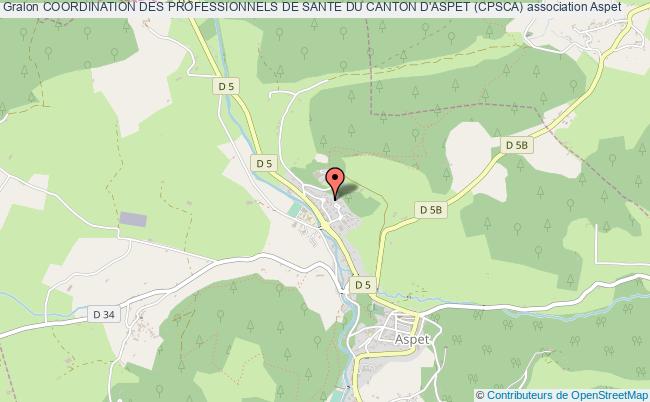 plan association Coordination Des Professionnels De Sante Du Canton D'aspet (cpsca) Aspet