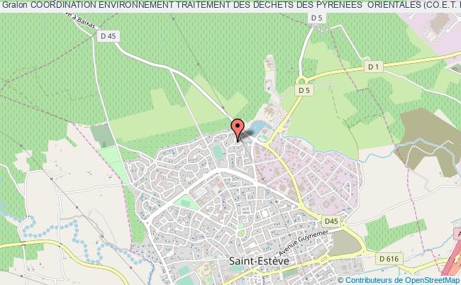 plan association Coordination Environnement Traitement Des Dechets Des Pyrenees  Orientales (co.e.t. Dechets Des P.o.) Saint-Estève