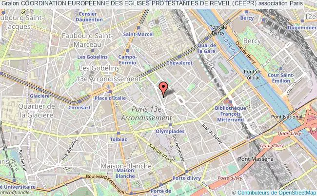 plan association Coordination EuropÉenne Des Eglises Protestantes De RÉveil (ceepr) Paris