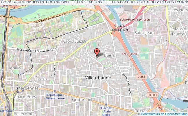 plan association Coordination Intersyndicale Et Professionnelle Des Psychologues Dela Region Lyonnaise (cipprel) Villeurbanne