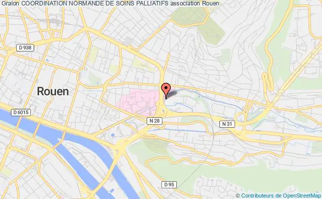 plan association Coordination Normande De Soins Palliatifs Rouen