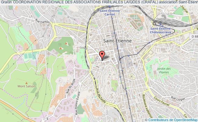 plan association Coordination Regionale Des Associations Familiales Laiques (crafal) Saint-Étienne