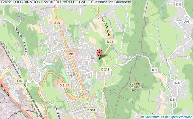plan association Coordination Savoie Du Parti De Gauche Chambéry