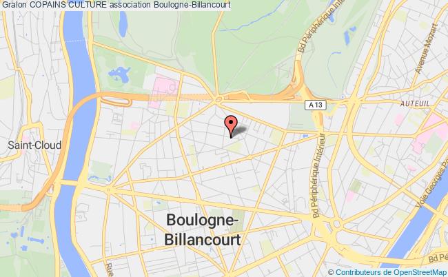 plan association Copains Culture Boulogne-Billancourt