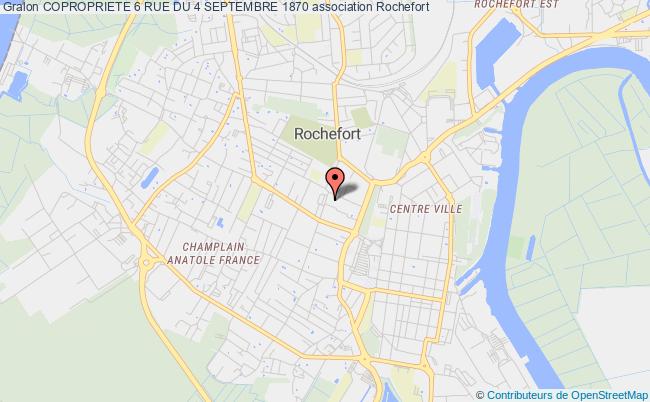plan association Copropriete 6 Rue Du 4 Septembre 1870 Rochefort