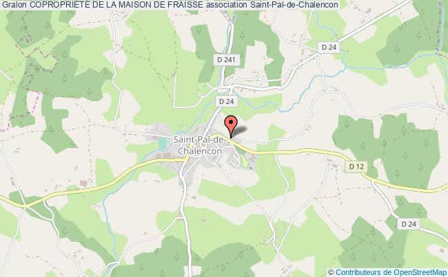 plan association CopropriÉtÉ De La Maison De Fraisse Saint-Pal-de-Chalencon