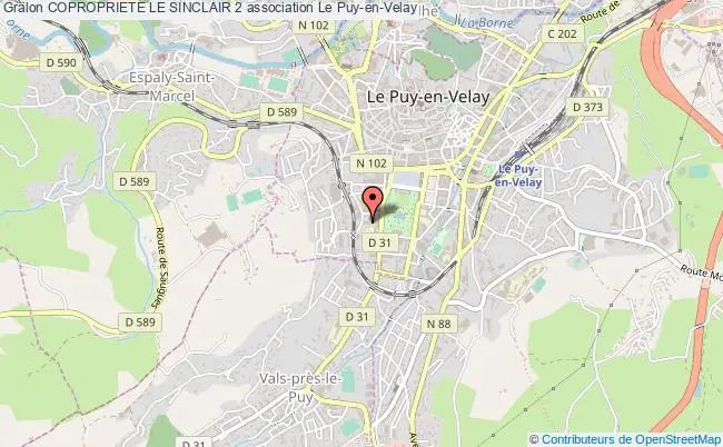 plan association Copropriete Le Sinclair 2 Le    Puy-en-Velay