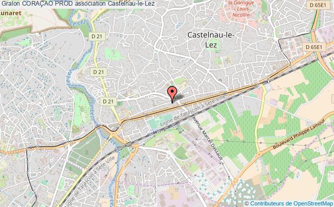 plan association CoraÇao Prod Castelnau-le-Lez