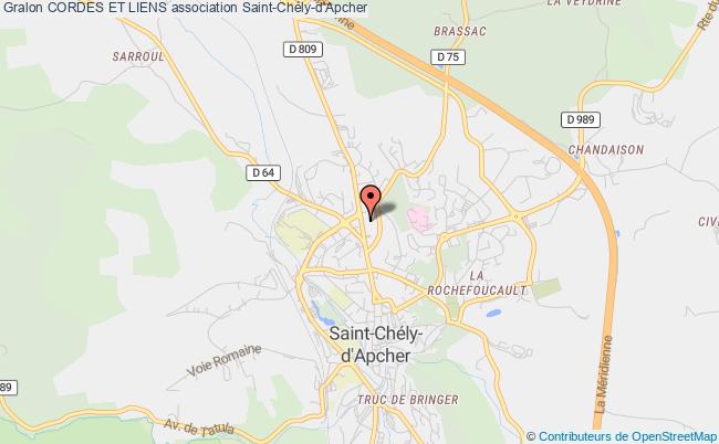 plan association Cordes Et Liens Saint-Chély-d'Apcher