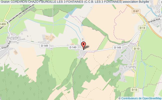 plan association Cordiron-chazoy-burgille Les 3 Fontaines (c.c.b. Les 3 Fontaines) Burgille