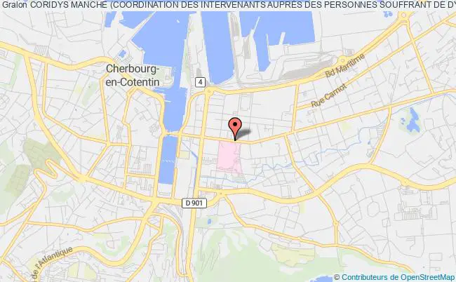 plan association Coridys Manche (coordination Des Intervenants AuprÈs Des Personnes Souffrant De Dysfonctionnements Neuropsychologiques) Cherbourg-en-Cotentin