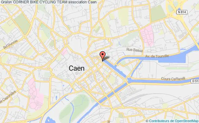 plan association Corner Bike Cycling Team Caen