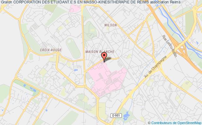 plan association Corpo Des Etudiants En Masso-kinesitherapie De Reims (cemkr) Reims