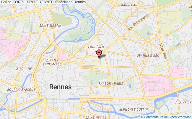 plan association Corpo Droit Rennes Rennes Cedex 09