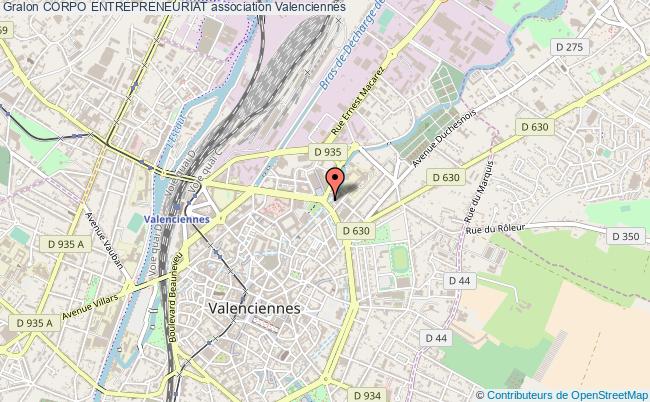 plan association Corpo Entrepreneuriat Valenciennes
