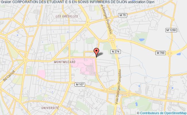 plan association Corporation Des Etudiant·e·s En Soins Infirmiers De Dijon Dijon cedex