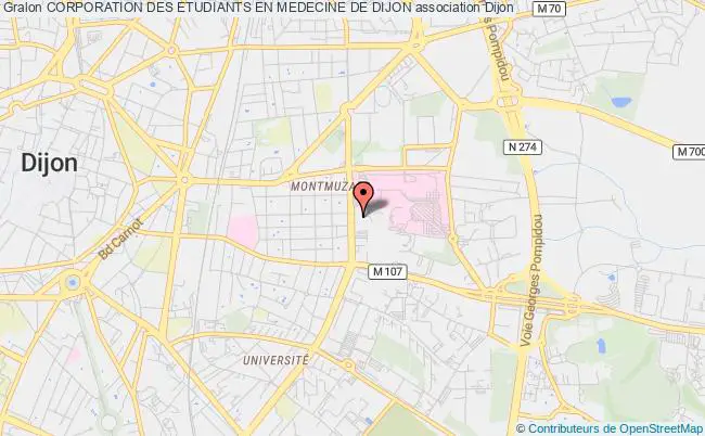 plan association Corporation Des Etudiants En Medecine De Dijon Dijon