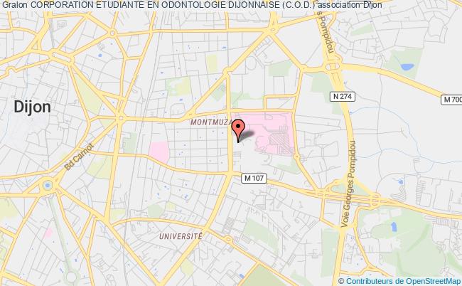 plan association Corporation Etudiante En Odontologie Dijonnaise (c.o.d.) Dijon