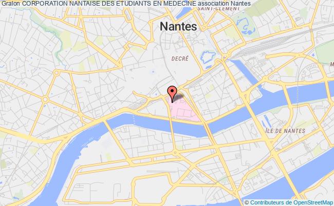 plan association Corporation Nantaise Des Etudiants En Medecine Nantes