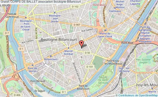 plan association Corps De Ballet Boulogne-Billancourt