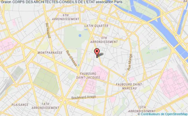 plan association Corps Des Architectes-conseils De L'etat Paris