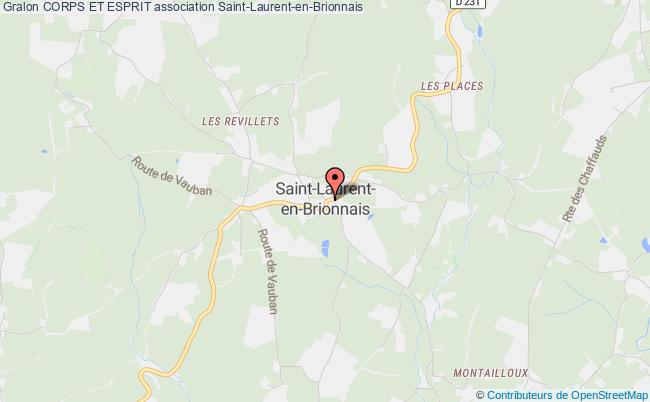 plan association Corps Et Esprit Saint-Laurent-en-Brionnais