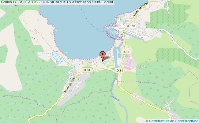 plan association Corsic'arts - Corsicartists Saint-Florent
