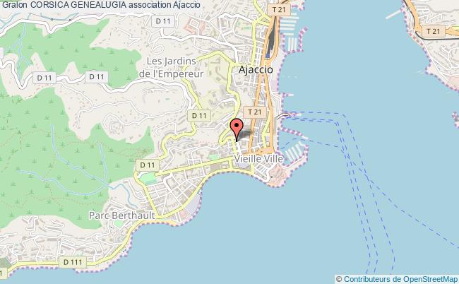 plan association Corsica Genealugia Ajaccio