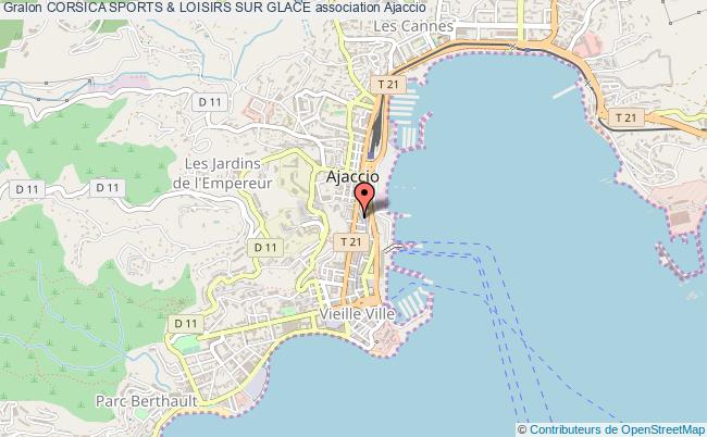 plan association Corsica Sports & Loisirs Sur Glace Ajaccio