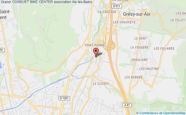 plan association Corsuet Bike Center Aix-les-Bains