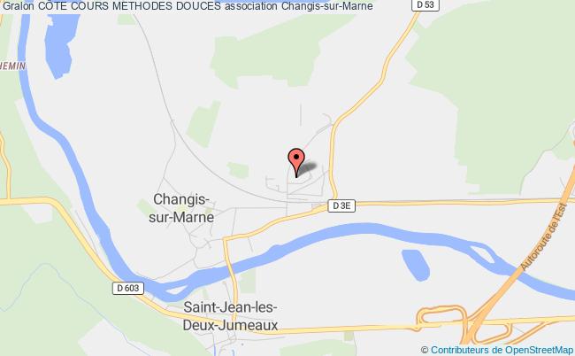 plan association CÔte Cours Methodes Douces Changis-sur-Marne