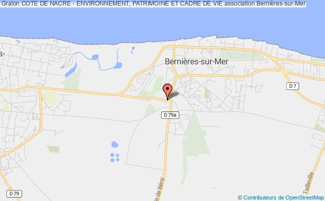 plan association Cote De Nacre - Environnement, Patrimoine Et Cadre De Vie Bernières-sur-Mer