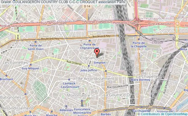 plan association Coulangeron Country Club C-c-c Croquet Paris