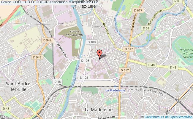 plan association Couleur O' Coeur Marquette-lez-Lille