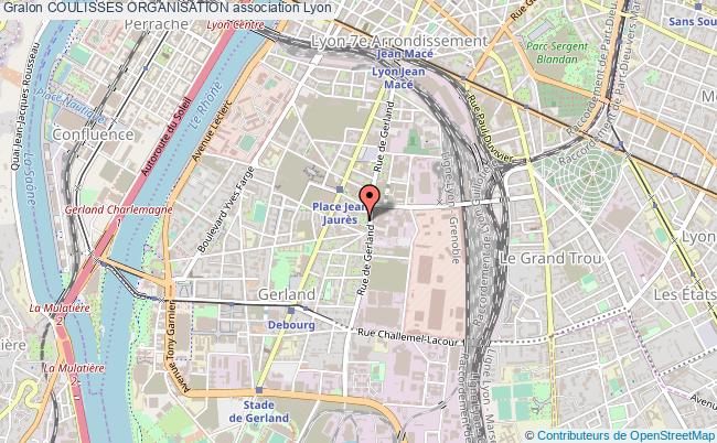 plan association Coulisses Organisation Lyon 7e Arrondissement