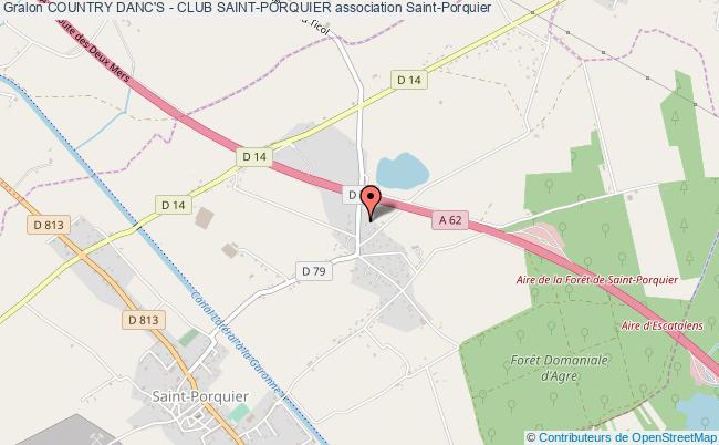plan association Country Danc's - Club Saint-porquier Saint-Porquier