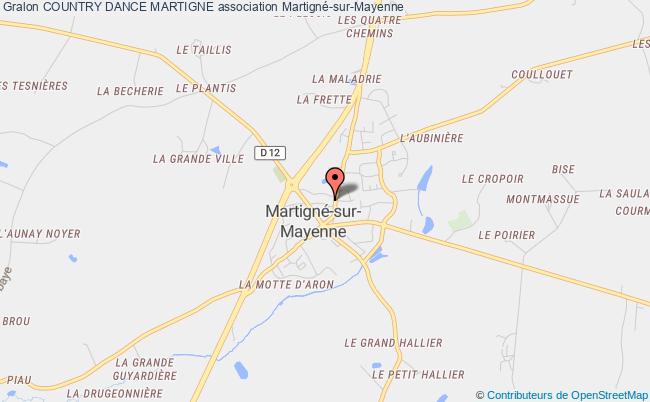plan association Country Dance Martigne Martigné-sur-Mayenne