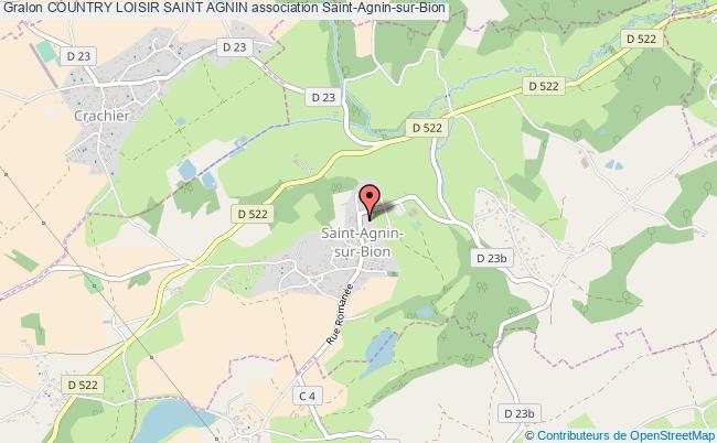 plan association Country Loisir Saint Agnin Saint-Agnin-sur-Bion